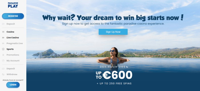 Paradise Play Casino utan svensk licens