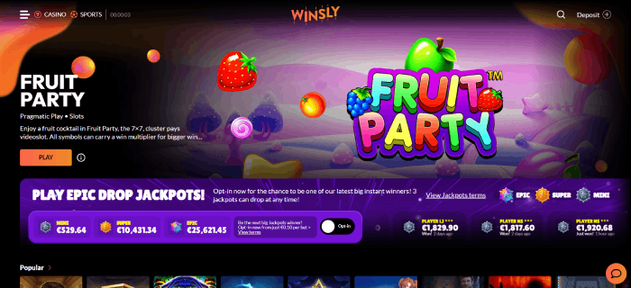 Winsly Casino utan svensk licens