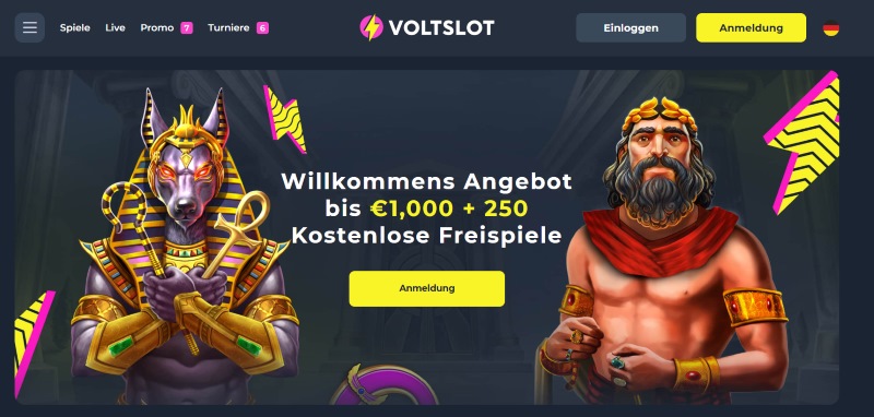 Voltslot Online Casino ohne OASIS Sperrsystem