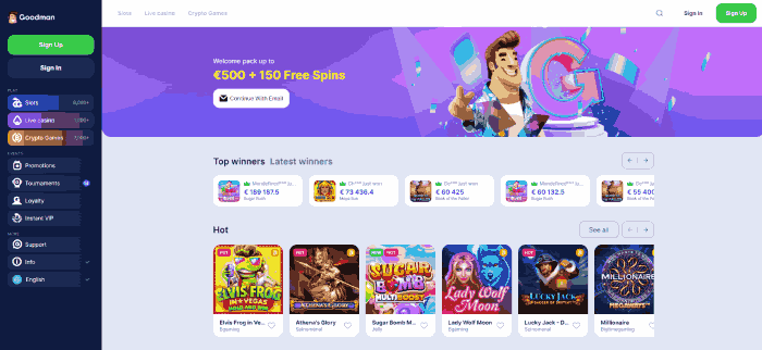 Goodman bedste udenlandske casino i Danmark