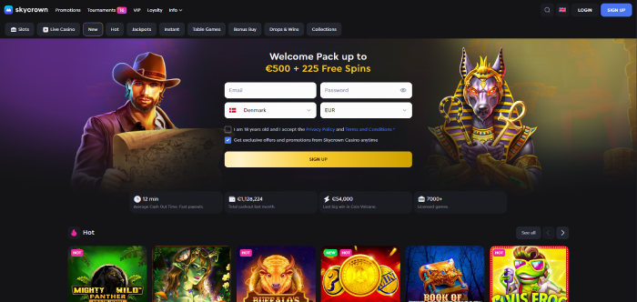 Skycrown bedste casino uden ROFUS